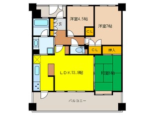 セイワパレス箕面(1003)の物件間取画像